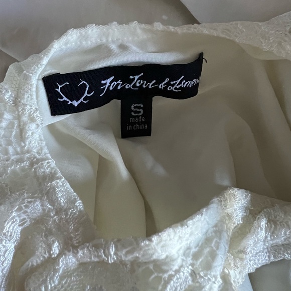 For Love and Lemons white lace cotton blend San Marcos dress - Picture 6 of 6